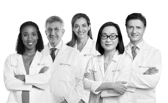 Cover Doctors City of hope doctors lined up next to one another