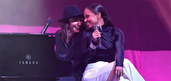 Sara Bareilles and Alicia Keys Performing Sara Bareilles and Alicia Keys
