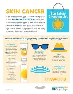 City of Hope Sun Safety Infographic Sun Safety Tips from City of Hope Cancer Center
