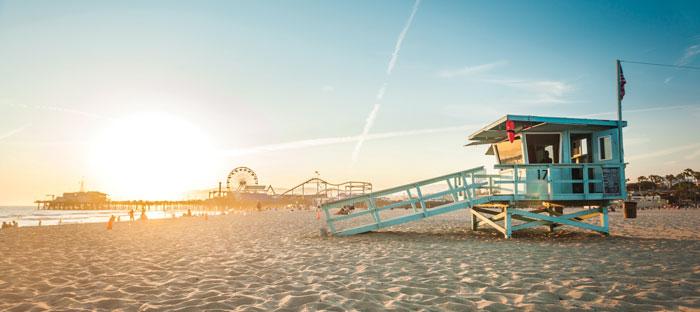 Sunset at Santa Monica Pier