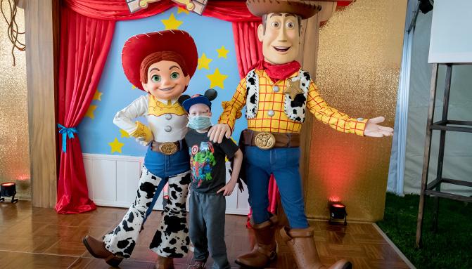Woody with Patient | City of Hope
