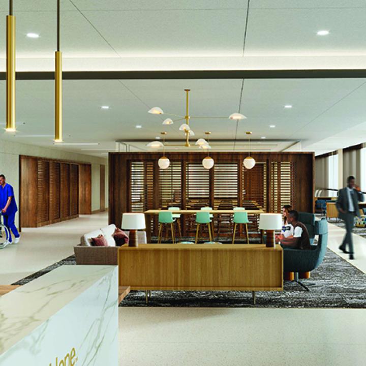 Center Lobby of the Lennar Foundation Cancer Center