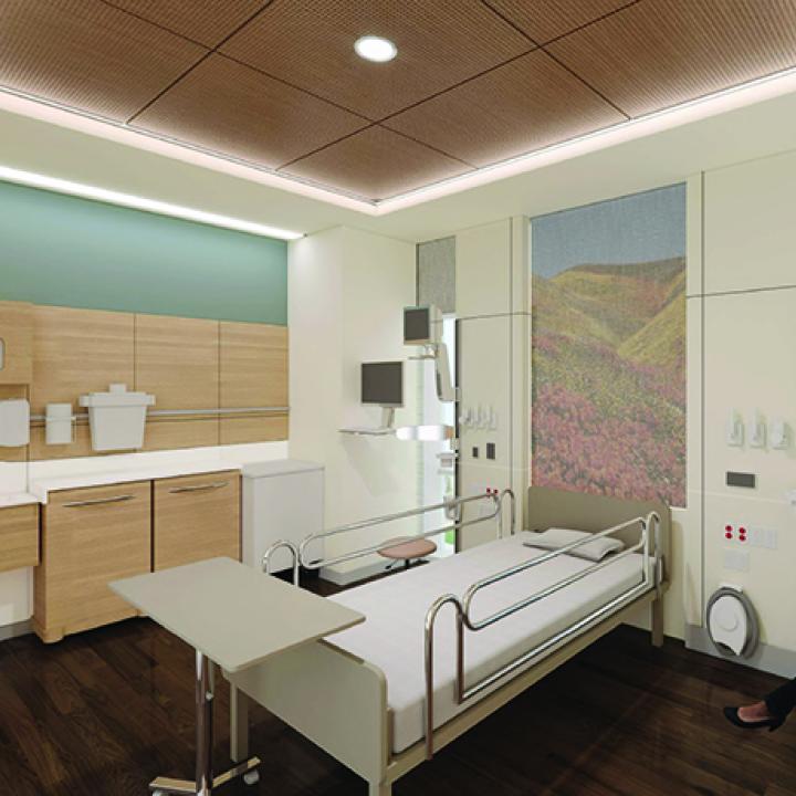 Patient Care Room at the Lennar Foundation Cancer Center