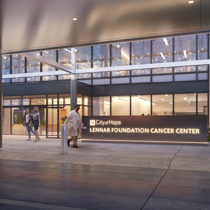 City of Hope Orange County receives $50 million gift from Lennar Foundation to build the future of cancer care.