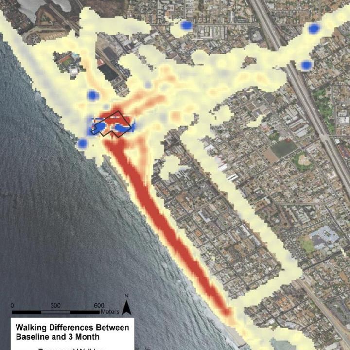 Spatial Analysis of Walking