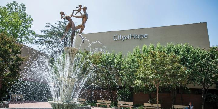 The Spirit of Life fountain on campus depicts two parents lifting a child with joy