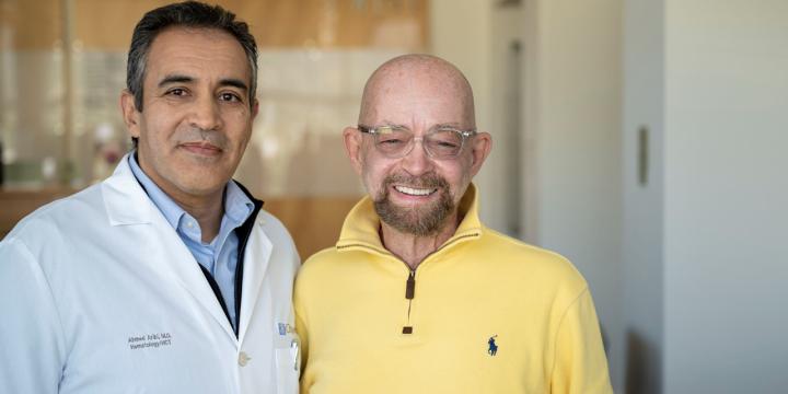 Paul Edmonds (right) and Dr. Aribi (left)