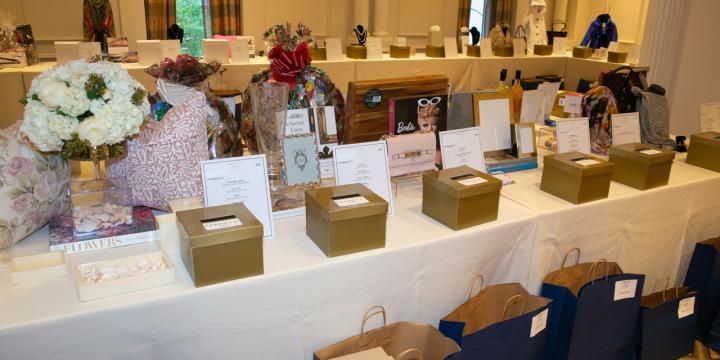 Award luncheon silent auction table