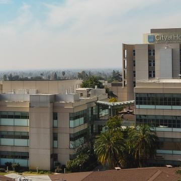 Exterior aerial photo of City of Hope