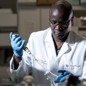 Researcher in a lab