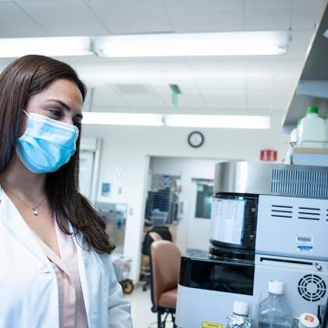 Researcher in a lab