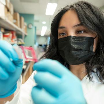 Researcher in a lab