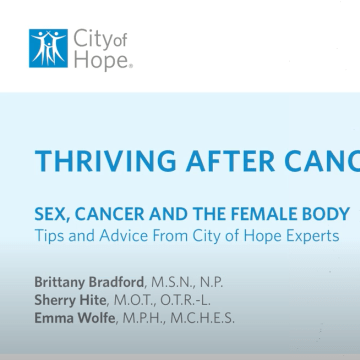 Thriving after cancer video