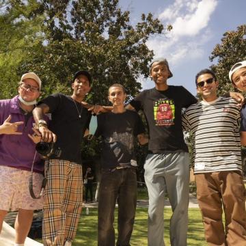 From left: Charlie Rocket, Atiba Jefferson,Kyle Walker, Thevi Jean-Louis,Paul Rodriguez, Sean Malto 