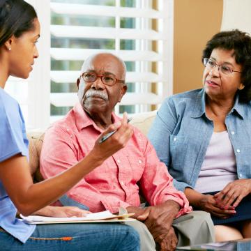 Nurses working with Multiple Myeloma Black Communities patient
