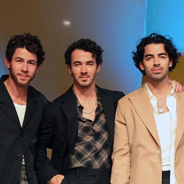 Brothers Monte and Avery Lipman with Jonas Brothers at the Spirit of Life gala