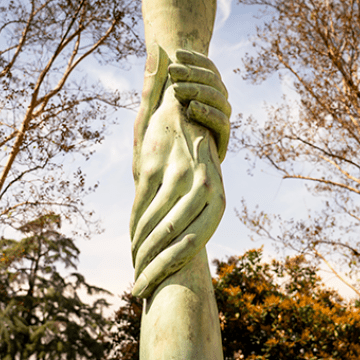 A statue on the City of Hope campus