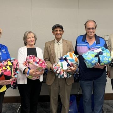 City of Hope Orange County grateful patients receive gifts of thanks from Rotary Club
