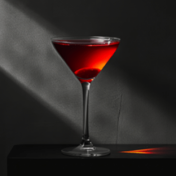 A martini glass