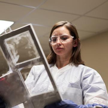 A City of Hope Chicago scientist in the lab