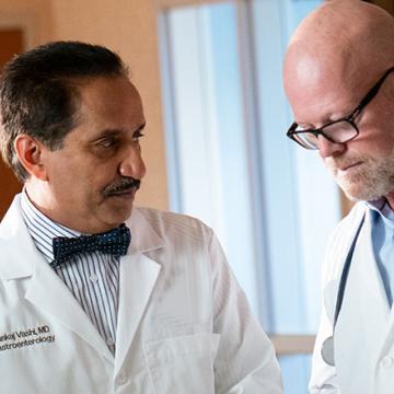 two doctors conferring