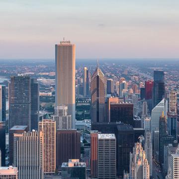 Arial view of Chicago