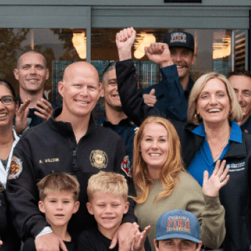 No sweeter sound: Fire battalion chief and his family ring the survivor bell at City of Hope Orange County