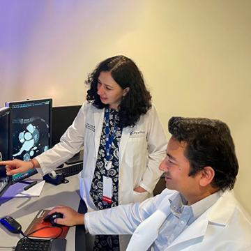 Biraj Bista, M.D. viewing scans