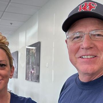 Chuck Montgomery and Christy Lessnau