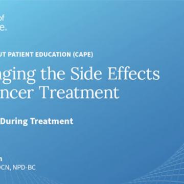 Nutrition During Treatment