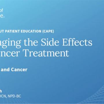 Sexuality and Cancer