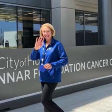 Linda Robertson at Lennar Foundation Cancer Center
