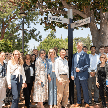 Morgan Chu Lane Dedication Ceremony Group Photo