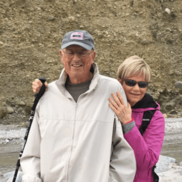 Marv and Eileen Stern at Hike 4 Hope