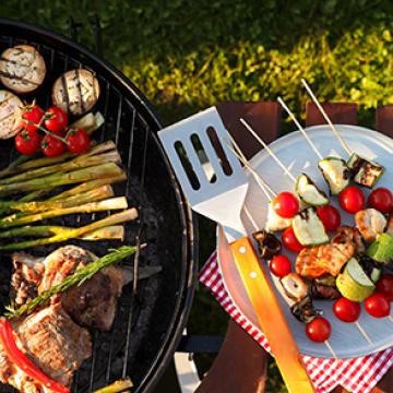 Outdoor Cooking on Grill