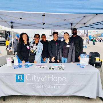 City of Hope team at AMS Lung Awareness event