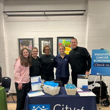City of Hope team at an MLK Day prostate screening event