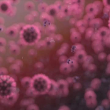 COVID Vaccine Purple Red Virus