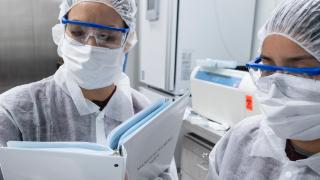 City of Hope researchers in a lab