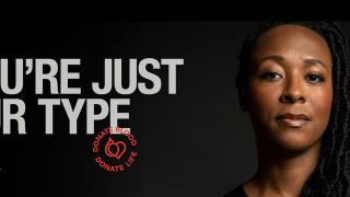 Farren Brown, Blood Donor. Donate blood, donate life. You're just our type.