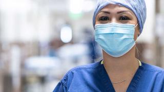 Nurse Kristina Antonio at the hospital