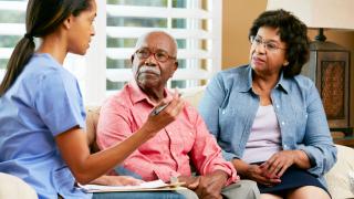 Nurses working with Multiple Myeloma Black Communities patient