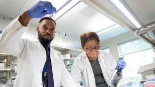 Dr. Idoroenyi Amanam and Dr. Lucy Ghoda