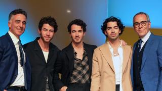 Brothers Monte and Avery Lipman with Jonas Brothers at the Spirit of Life gala