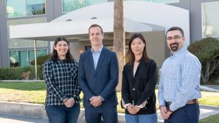 Jeff Perry Lab Group Photo standing together
