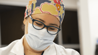 Dr. Zerhouni performing surgery