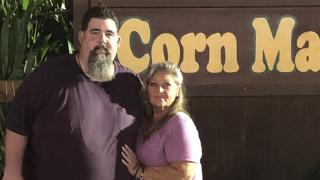Colon cancer patient Jeff Martin with wife