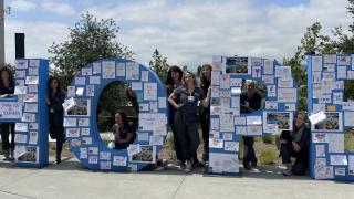 Nurses at City of Hope Orange County receive a surprise thank-you from local students 