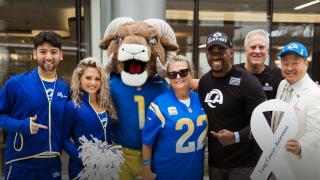 City of Hope Orange County Brings Athletes, Community Together to Paint Dozens of Large Wooden Ribbons for Lung Cancer Survivors