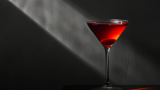 A martini glass